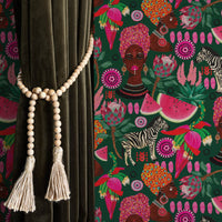 bright and modern african accent wall