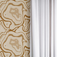 brown stone inspired peel and stick wallpaper pattern