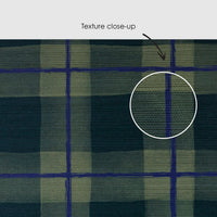 Gingham Plaid Grasscloth Wallpaper