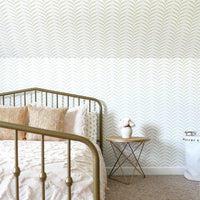 Light Chevron Print Ceiling Wallpaper