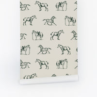 Horse Pattern Wallpaper