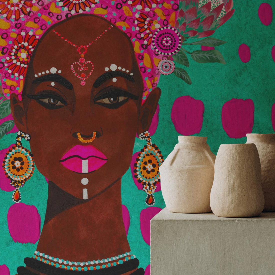 african wall decor piece