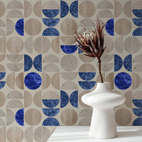 modern marble print wallpaper for beach house