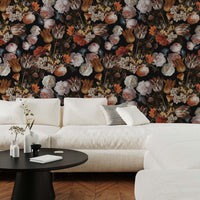 Dark Vintage Flower Bouquet wallpaper