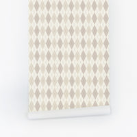 Neutral Color Argyle Pattern