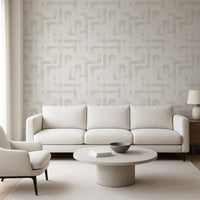 Neutral Color London Metro Lines © Removable Wallpaper