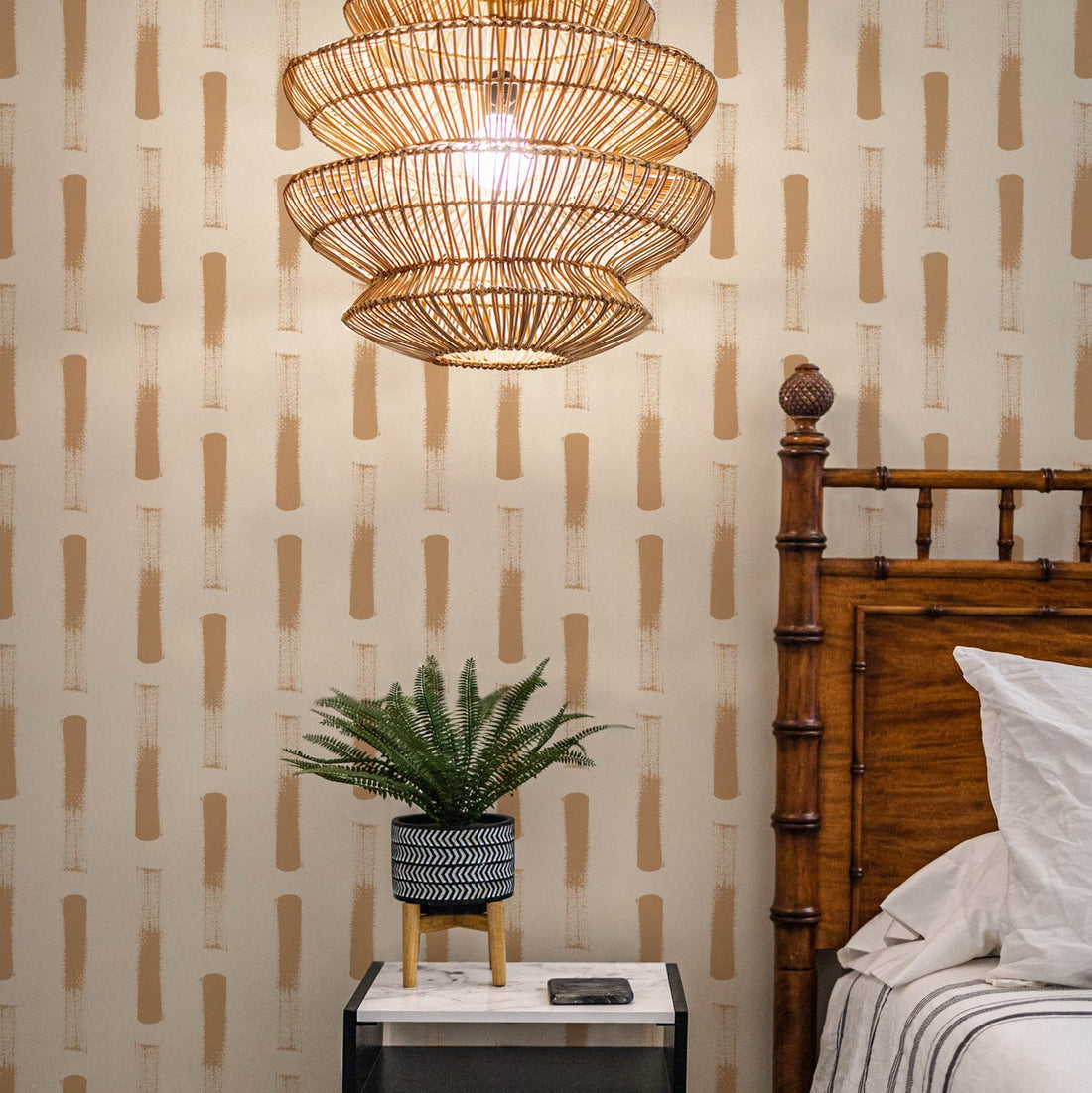 Neutral Abstract Piano Pattern © Wallpaper