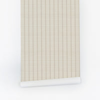 Neutral Lace Grasscloth Wallpaper