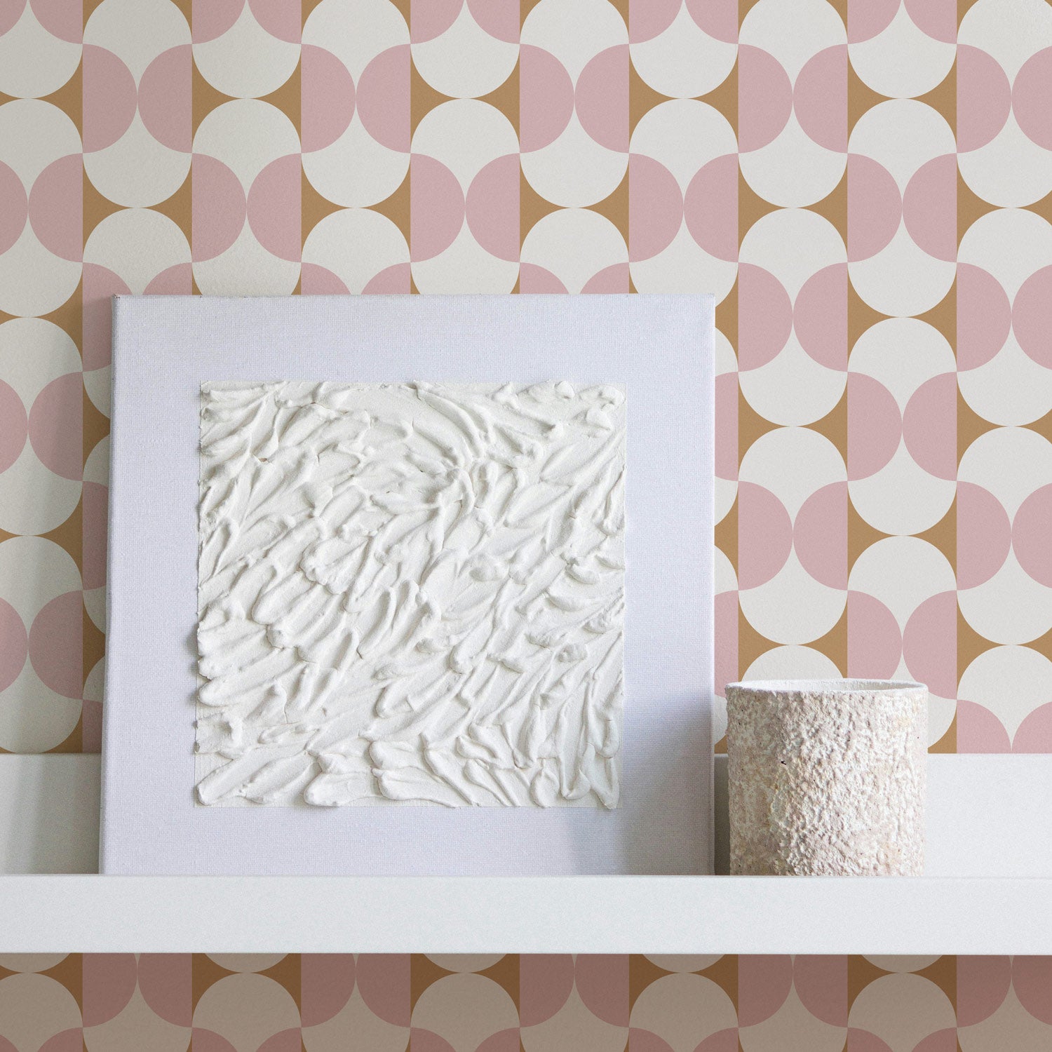 Modern Tiny Geometric Scallop Print Wallpaper By Livettes Livettes modern-tiny-geometric-scallop-print-wallpaper-by-livettes-livettes