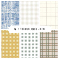 Wallpaper Sample Bundle - 6 Plaid Wallpaper Design Samples