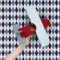 Neutraler Argyle-Muster