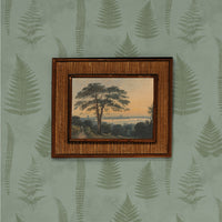Olive Green Fern Wallpaper