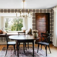 Tartan Inspired Wallpaper In Brown