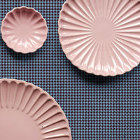 Tiny Houndstooth Grasscloth Wallpaper