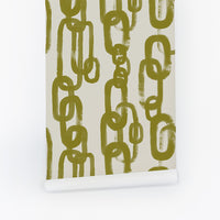 Green Chain Pattern © Wallpaper