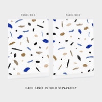 blue stone terrazzo wallpaper peel and stick