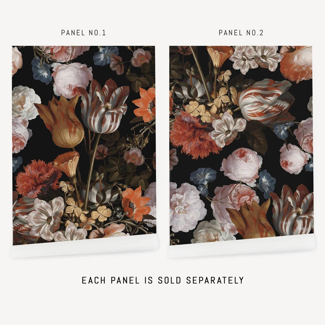 Dark Vintage Flower Bouquet wallpaper