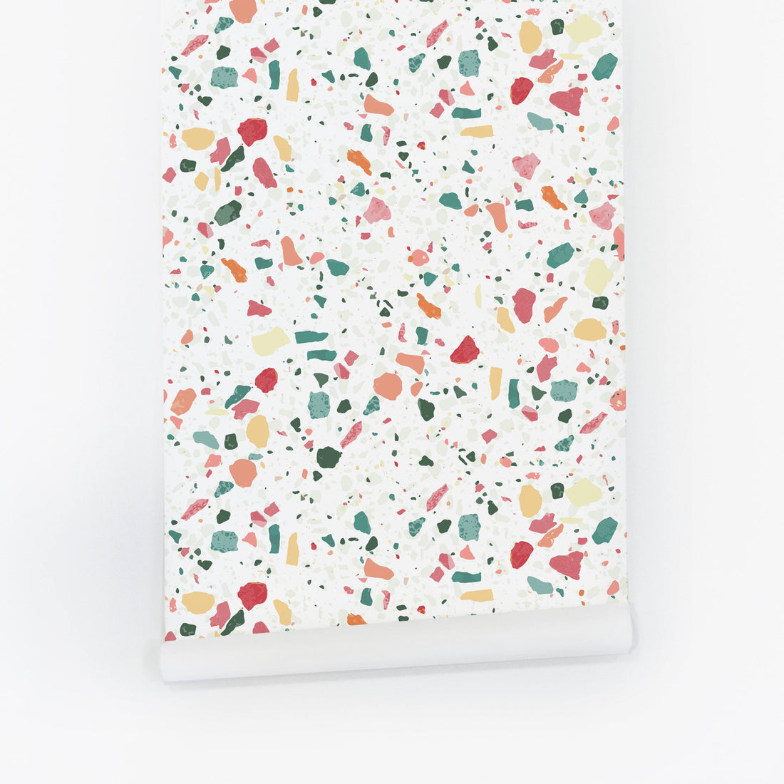pastel color kids room terrazzo wallpaper
