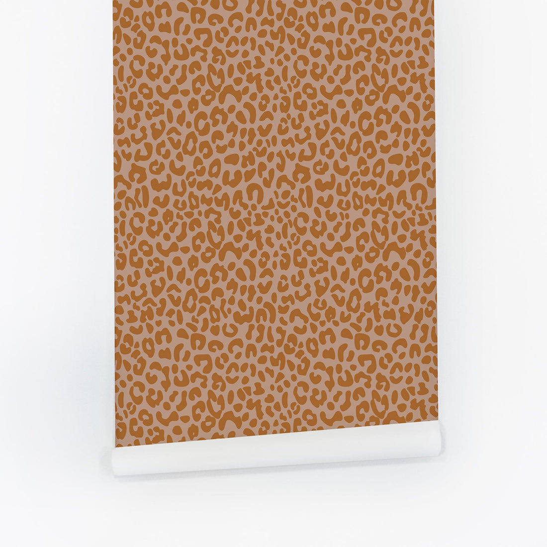 Orange and brown cheetah print wallpaper