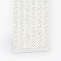Neutral Scandinavian Arrow Design Wallpaper
