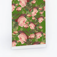 Pink Peony Garden Wallpaper