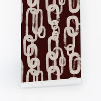 Chestnut Chain Pattern © Wallpaper