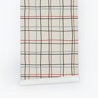 Classic Hand Drawn Plaid Wallpaper