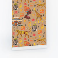 inspired by african print wallpaper design