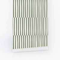 Minimal Olive Lines Wallpaper