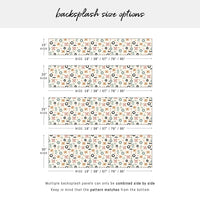 Abstract Pastel Doodle Design Backsplash