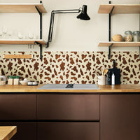 Watercolor Cow Print Backsplash