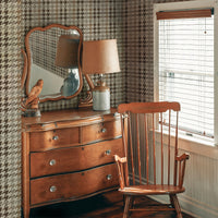 Houndstooth Plaid Wallpaper In Browns