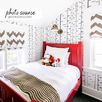 Modern birch tree wallpaper