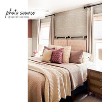 Hazelnut color botanical wildflower wallpaper