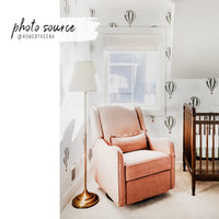 Khaki green air balloon wallpaper