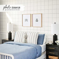 Blue classic plaid design wallpaper