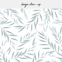 peel and stick vinyl backsplash with botanical foliage design