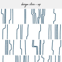 blue abstract line patterned peel and stick backsplash
