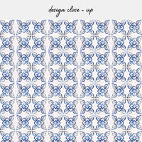blue floral tiles backsplash peel and stick