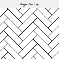 kitchen black and white backsplash print