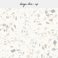 light colored stone inspired peel and stick backsplash