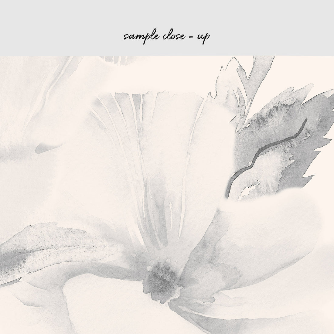 Neutral Oversized Floral Wall Mural