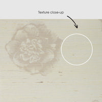 Neutral Big Abstract Flowers Grasscloth Wallpaper