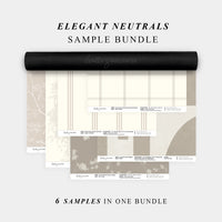 Tapetenmuster-Set – 6 Kalkputz-Tapetenmuster