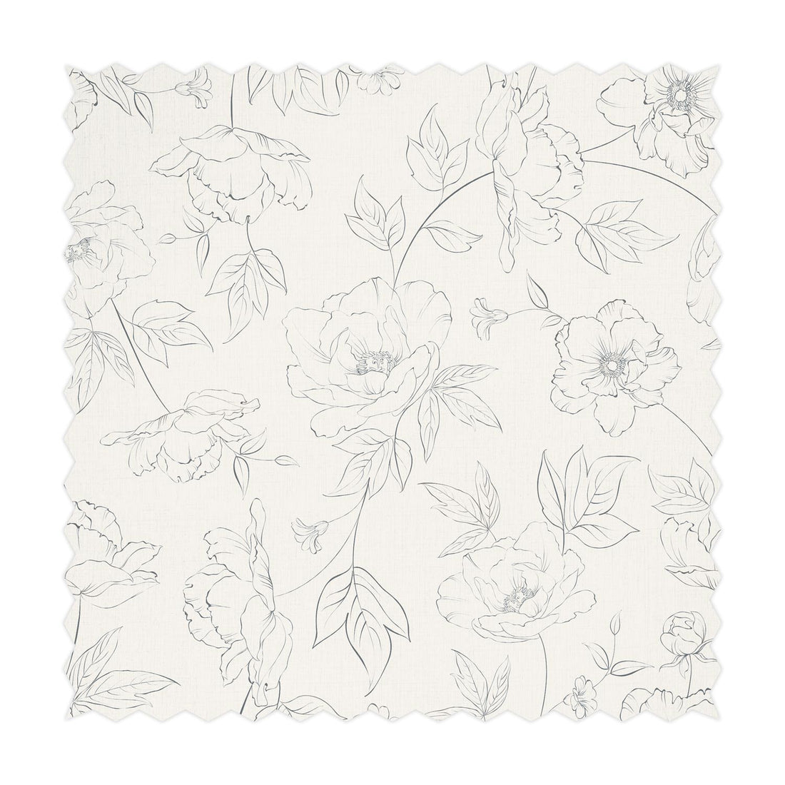 neutral floral print fabric design