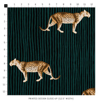 moody bold leopard print fabric
