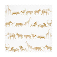 safari animal print fabric design in light brown