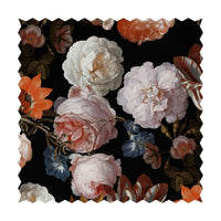 moody pattern fabric design with flower print