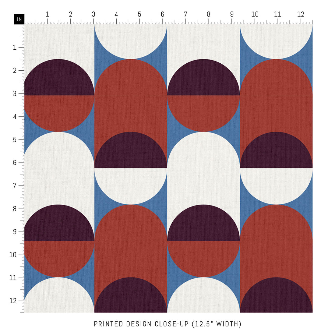 retro fabric by the yard in geometric pattern