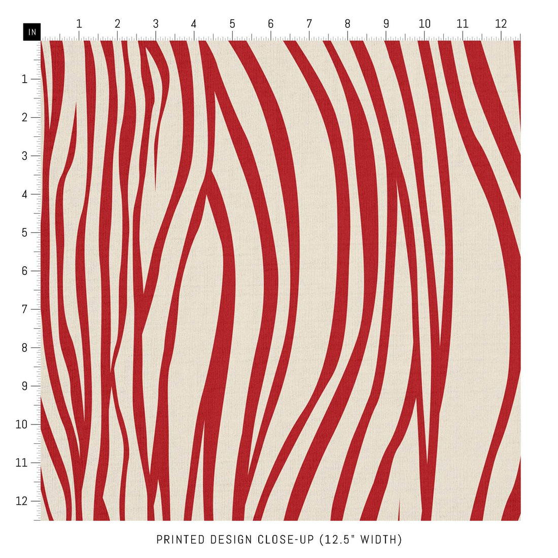 70's fabric patterns in bright red